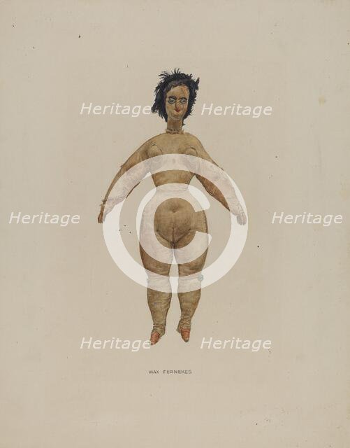 Nude Doll, 1935/1942. Creator: Max Fernekes.