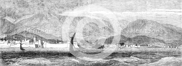 Chios, where the Great Earthquake took place on Sunday, April 3, 1881.  Creator: Unknown.