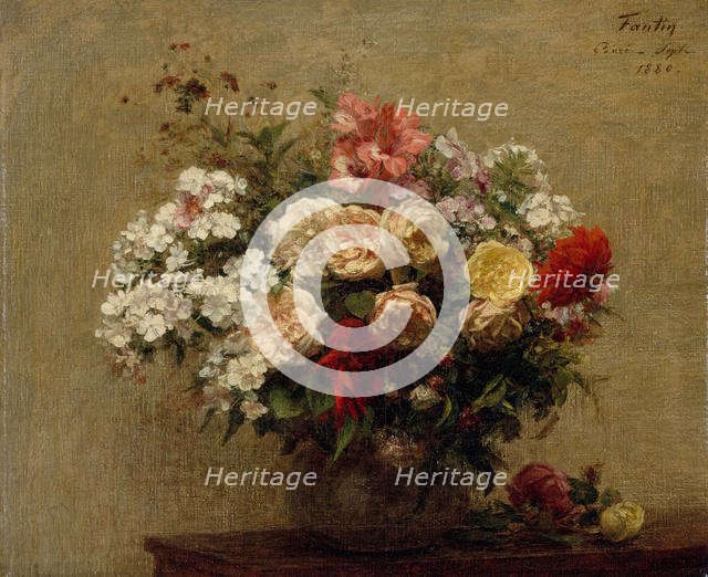 Summer Flowers, 1880. Creator: Henri Fantin-Latour.