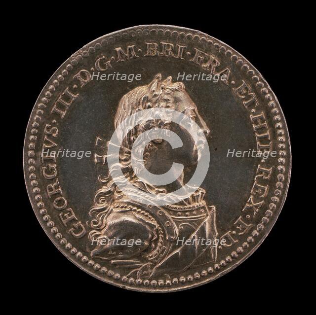 Coronation of King George III [obverse], 1761. Creator: Johann Lorenz Natter.