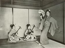 'A Geisha Dancing', 1910. Creator: Herbert Ponting.