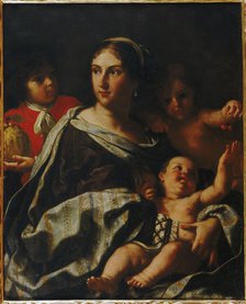 Portrait of Anna Maria Ranuzzi as Allegory of Charity, 1665. Creator: Sirani, Elisabetta (1638-1665).