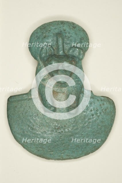 Pectoral Amulet of the Goddess Bastet, Egypt, Third Intermediate Period, Dynasty 21-25 (1070-656 BCE Creator: Unknown.