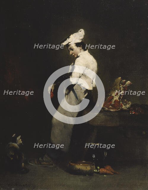 The Young Cook, 1855-1870. Creator: Theodule Ribot.