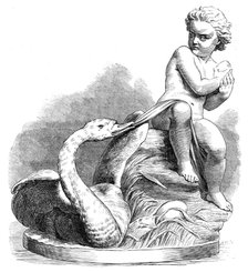 "Child and Swan", (sculpture), by J. S. Westmacott, in the Royal Academy Exhibition, 1869. Creator: Unknown.