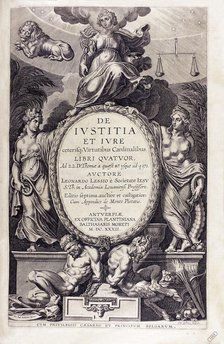 De iustitia et iure by Leonardus Lessius, 1632. Creator: Anonymous.