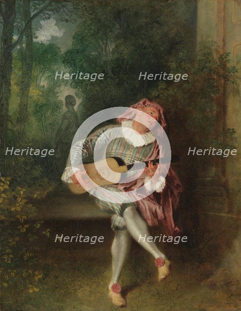 Mezzetin, ca. 1718-20. Creator: Jean-Antoine Watteau.