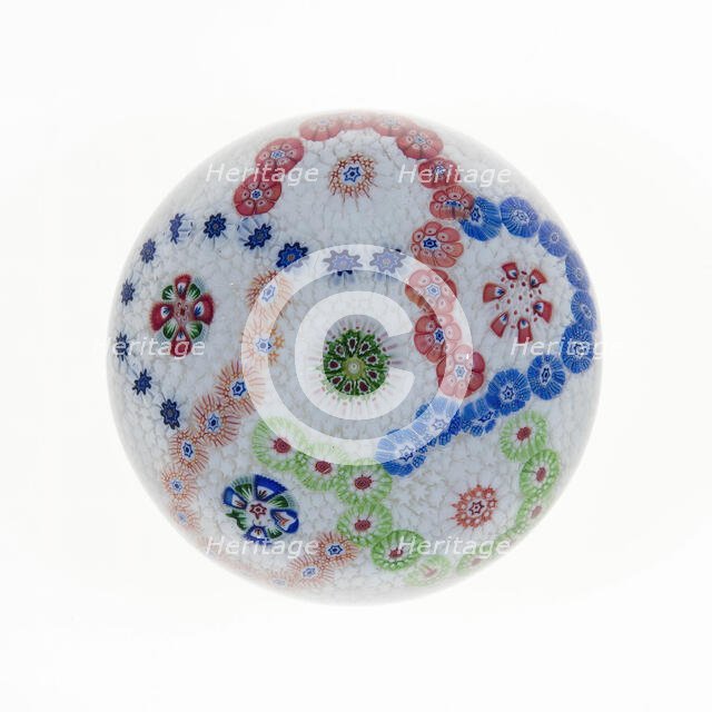 Paperweight, France, c. 1845/60. Creator: Baccarat Glasshouse.