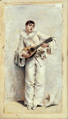 Pierrot, 1884. Creator: Leon Francois Comerre.