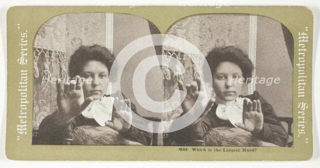 Which is the Largest Hand?, 1875/99. Creator: Unknown.