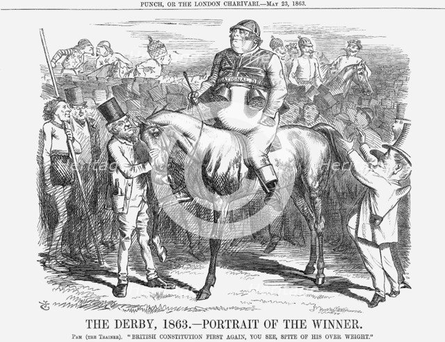 'The Derby 1863 - Portrait of The Winner', 1863. Artist: John Tenniel