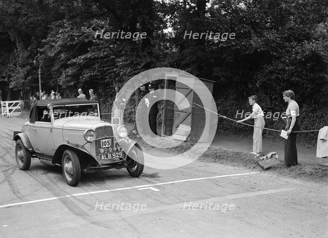 Ford V8 of WCN Norton, winner of a silver award at the MCC Torquay Rally, July 1937. Artist: Bill Brunell.