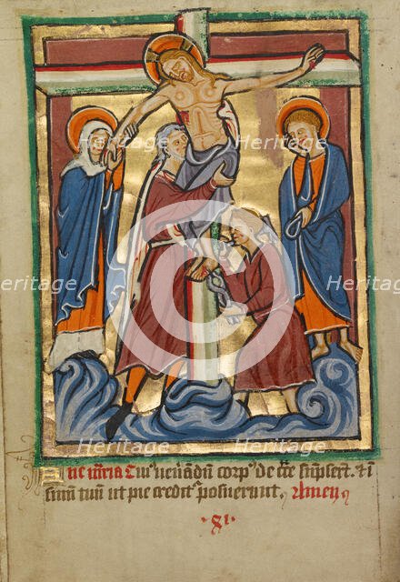 The Deposition, about 1190-1200; text added about 1480-1490. Creator: Unknown.