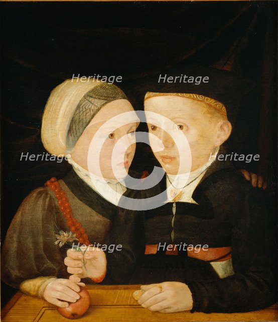 Portrait of a brother and a sister, also known as Fugger children, c.1540.
