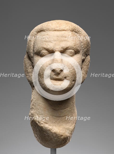 Unfinished Portrait Head of Domitian, late 1st century A.D. Creator: Unknown.