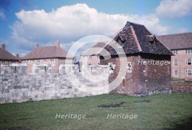 The Red Tower at the end of Yorks Medieval City Walls, 20th century. Artist: CM Dixon.