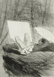 En Ardenne, 1857. Creator: Félicien Rops.