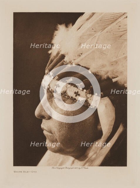 White Elk, Oto, 1927. Creator: Edward Sheriff Curtis.