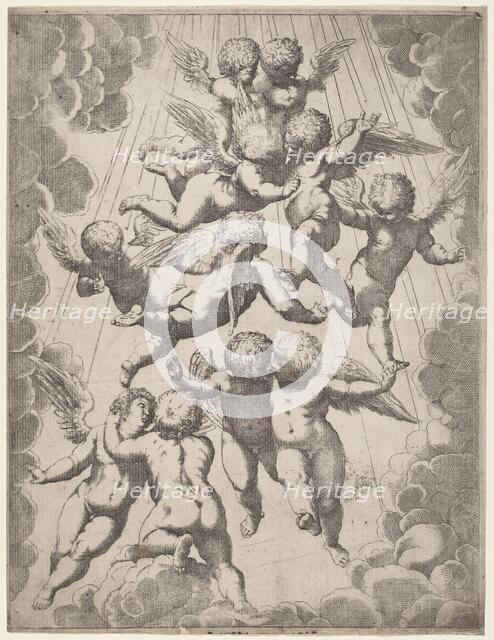 A Group of Angels in Glory, 1607. Creator: Unknown.