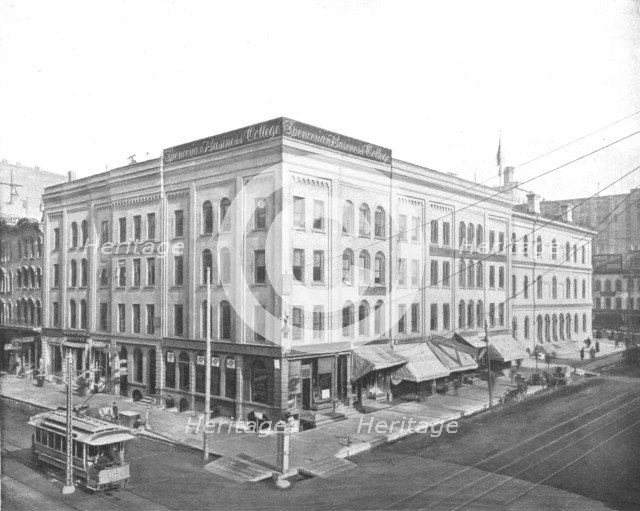 Wisconsin Street and Broadway, Milwaukee, Wisconsin, USA, c1900.  Creator: Unknown.