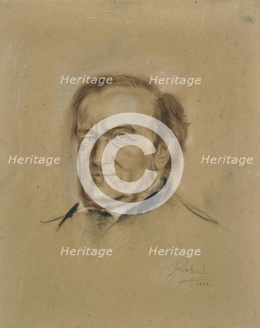 Portrait of Richard Wagner (1813-1883), 1881. Creator: Lenbach, Franz, von (1836-1904).