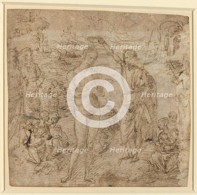 The Baptism of Christ, c. 1475. Creator: Perugino.