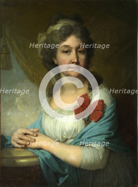 Portrait of baroness Varvara Vasilyeva, 1800. Artist: Borovikovsky, Vladimir Lukich (1757-1825)