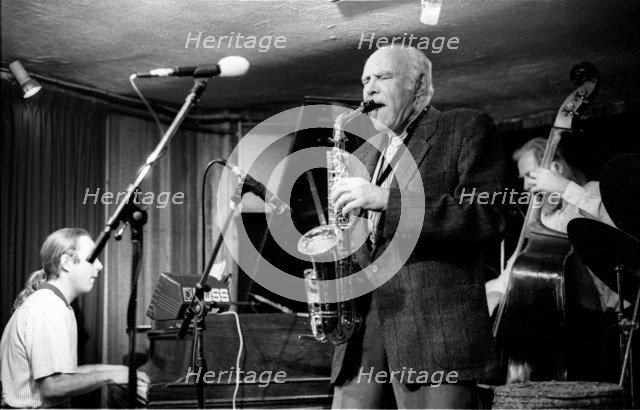 Herb Geller, Bass Clef, London, April 1990. Artist: Brian O'Connor.