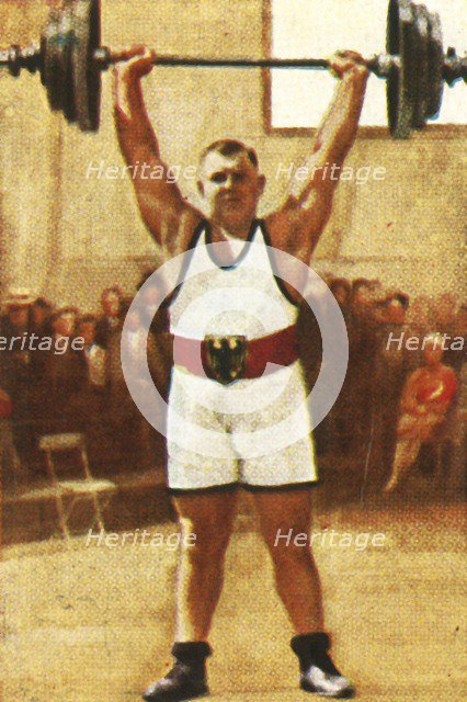 Josef Straßberger, German weightlifting champion, 1928. Creator: Unknown.