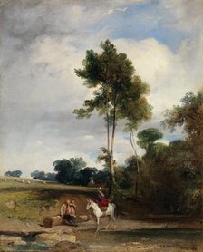 Roadside Halt, 1826. Creator: Richard Parkes Bonington.