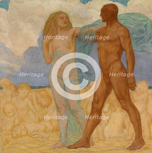 Adagio (from the cycle Rhythms), 1913. Creator: Friedrich, Otto (1862-1937).