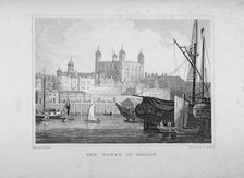 Tower of London, c1830. Artist: William Woolnoth