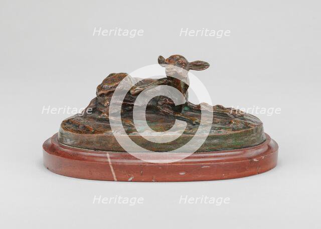 Fawn Scratching, 1820s. Creator: Antoine-Louis Barye.