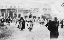 Busy square in Mosul, Mesopotamia, 1918. Artist: Unknown