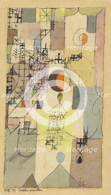 Pavilion of Numbers, 1918. Creator: Klee, Paul (1879-1940).