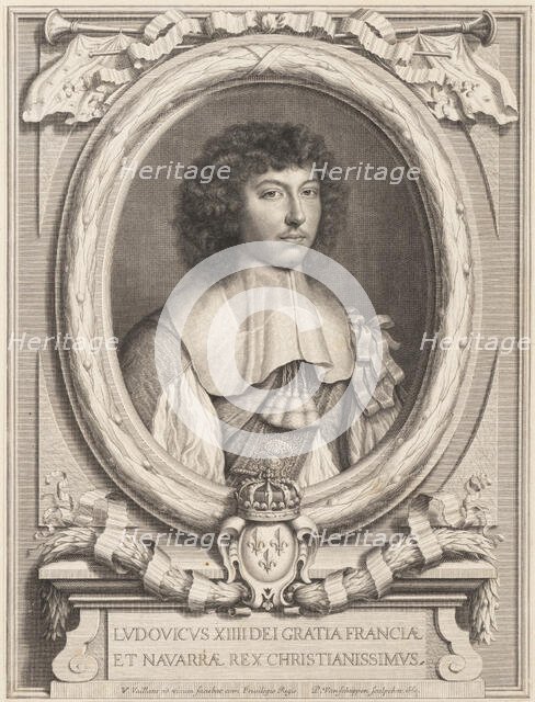 Portrait of Louis XIV, 1650-1702. Creator: Pierre Louis van Schuppen.