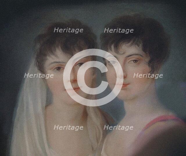 Josephine and Charlotte Brunsvik (Detail), 19th century. Creator: Anonymous.