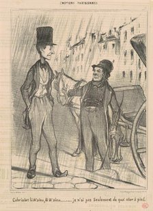 Cabriolet là M'sieu, là M'sieu..., 19th century. Creator: Honore Daumier.