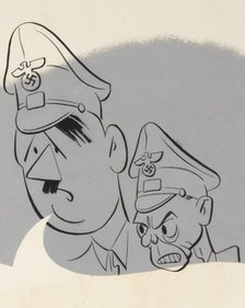 "Unless we can divide those two fellows - we're sunk!" WWII poster...between 1940 and 1946.  Creator: Central Office of Information.