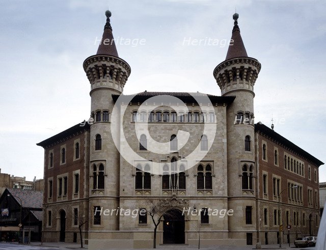 Building of the Barcelona Conservatory of Music, 1916, designed by Antoni de Falguera i Sivilla.