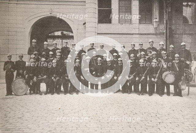 'The Band of the Rio Fire Brigade', 1914. Artist: Unknown.