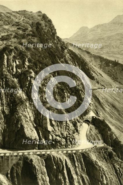 The Flexen Pass, Vorarlberg, Austria, c1935. Creator: Unknown.