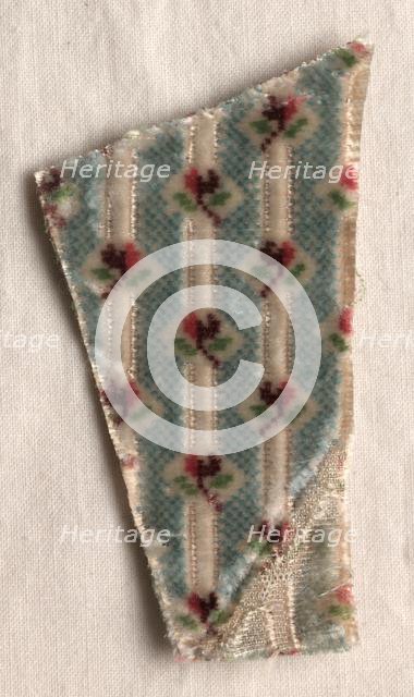 Textile Fragment, 1774-1793. Creator: Unknown.