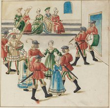 Three Couples in a Circle Dance, c. 1515. Creator: Unknown.