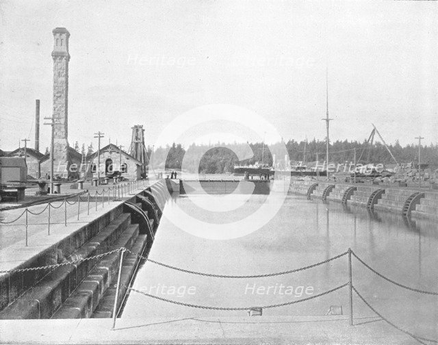 Dry Dock at Esquimalt, British Columbia, Canada, c1900. Creator: Unknown.