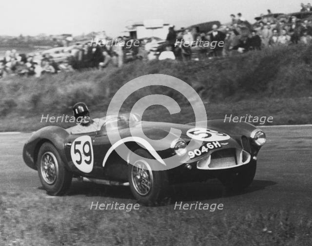Aston Martin DB3S, Graham Hill, Brands Hatch 1957. Creator: Unknown.