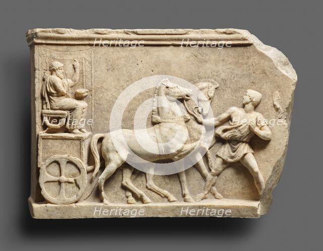 Furniture Support with a Statue Procession, about 50 BC. Creator: Unknown.