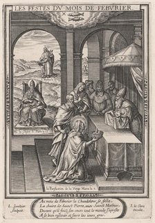 Les Festes du mois de Feburier (February: the Purification of the Virgin), 1603. Creator: Leonard Gaultier.