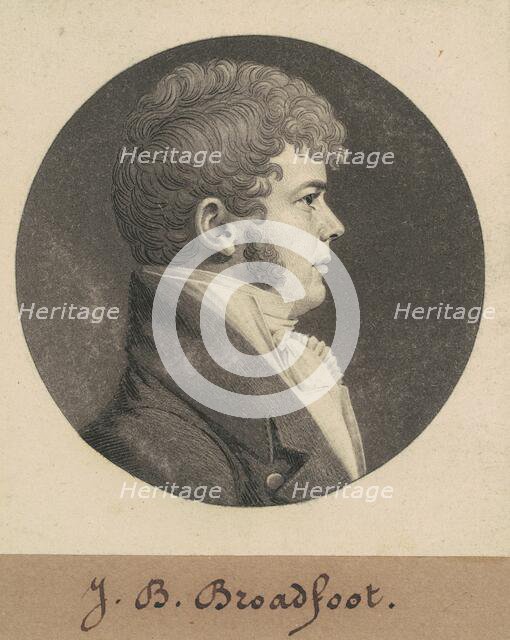 Henry Hall, 1808-1809. Creator: Charles Balthazar Julien Févret de Saint-Mémin.