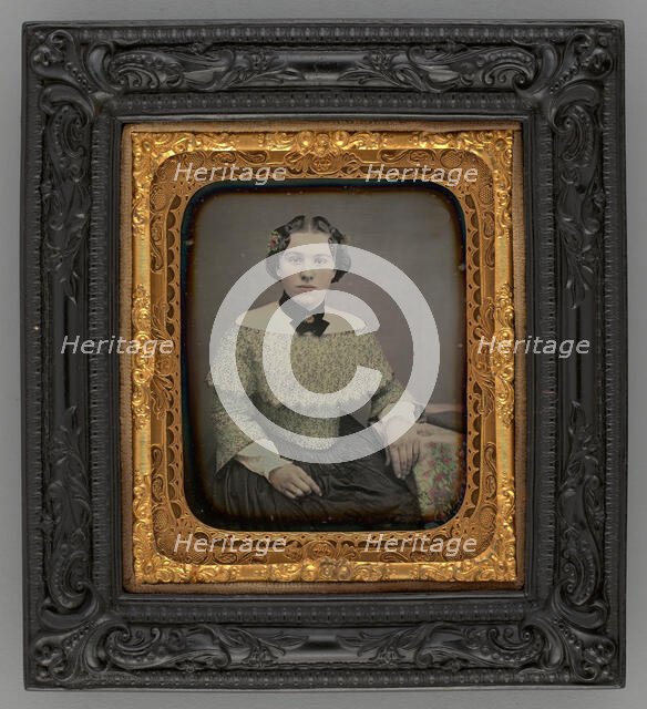 Untitled (Portrait of a Seated Woman), 1860. Creator: Unknown.